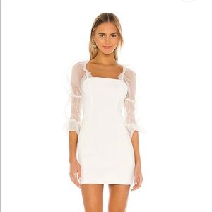Amanda Uprichard Tia Dress In Ivory Sz: Small